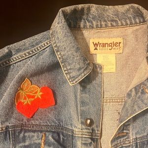 Large vintage wrangler denim jacket